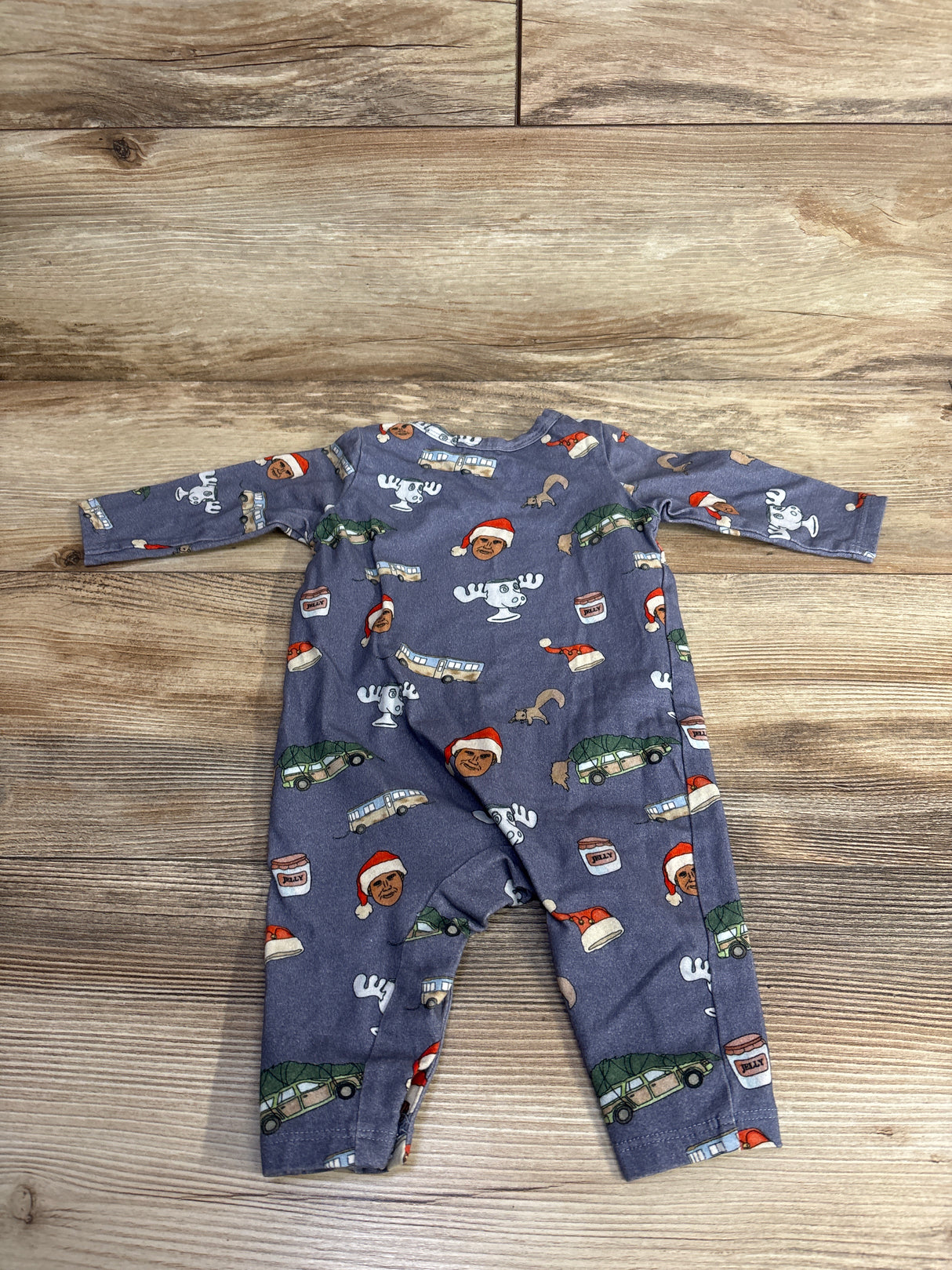 Cotton On Baby National Lampoons Christmas Vacation Coverall Slate sz 0-3m