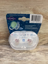 NEW Philips Avent Ultra-Air Nighttime 2pk Pacifiers Pink 6-18m