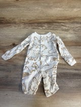 Carter's Sheep Print Sleeper White sz Newborn