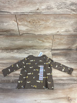 NEW Old Navy Mountain Print Brown Shirt sz 12-18m