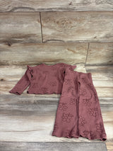 Carter's 2pc Ribbed Long Sleeve Shirt & Pants Set Brown sz 2T