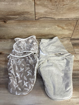 Aden + Anais 2pk Swaddle Wraps Grey sz 0-3m