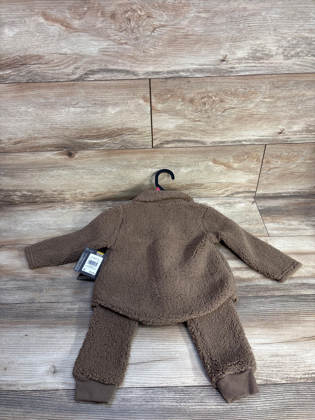 NEW Modern Moments 2pc Fleece Sherpa Outfit Brown sz 18m