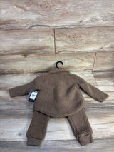 NEW Modern Moments 2pc Fleece Sherpa Outfit Brown sz 18m