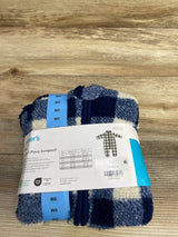 NEW Carter's Buffalo Plaid Zip Up 1-Piece Jumpsuit Navy sz 9m