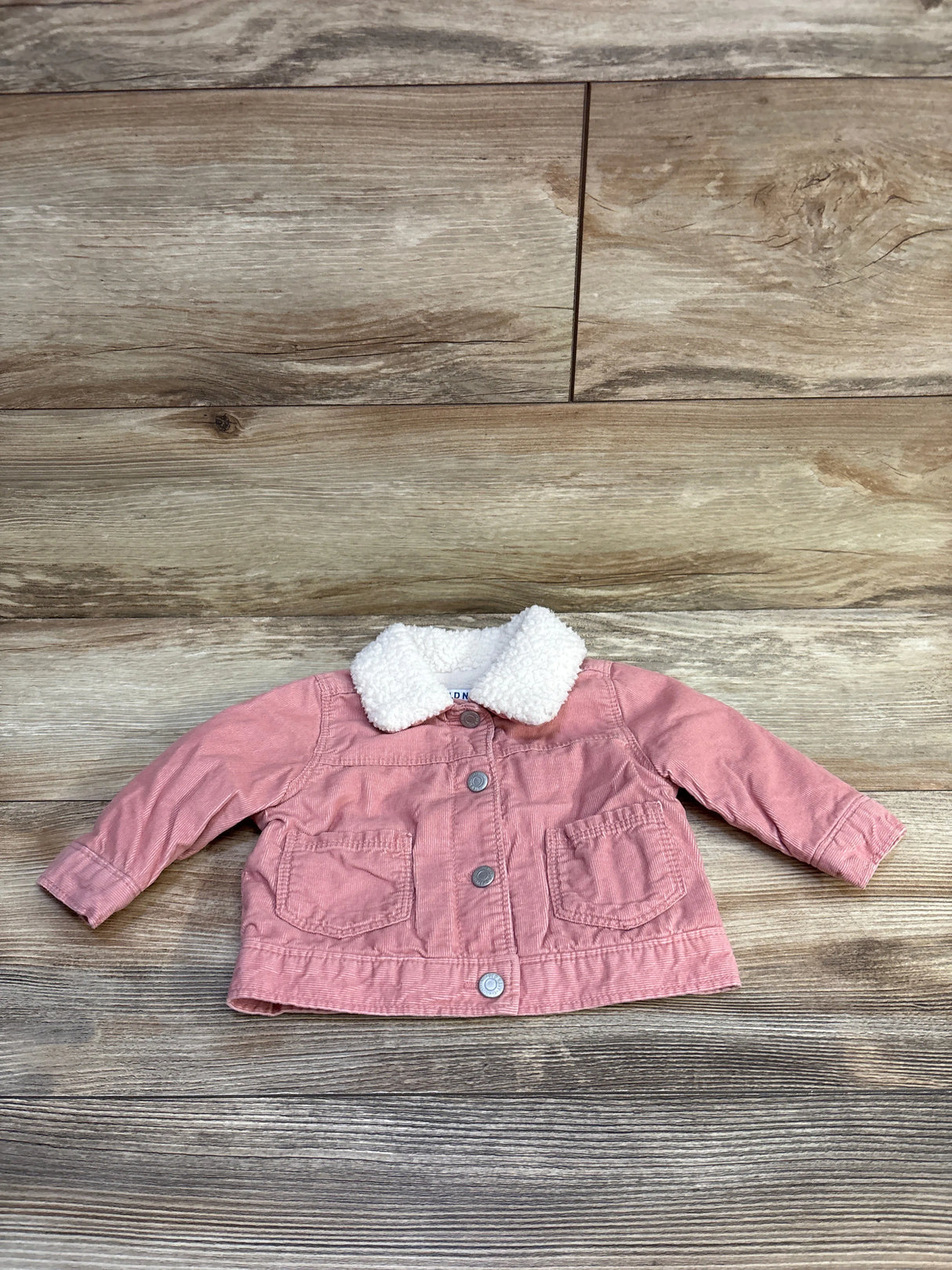 Old Navy Sherpa-Collar Corduroy Jacket Pink sz 3-6m