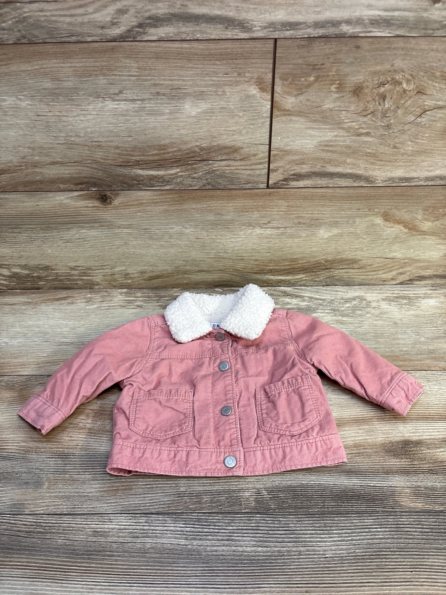 Old Navy Sherpa-Collar Corduroy Jacket Pink sz 3-6m