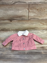 Old Navy Sherpa-Collar Corduroy Jacket Pink sz 3-6m
