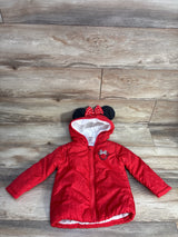 Disney Junior Minnie Mouse Puffer Snowsuit Red sz 3T