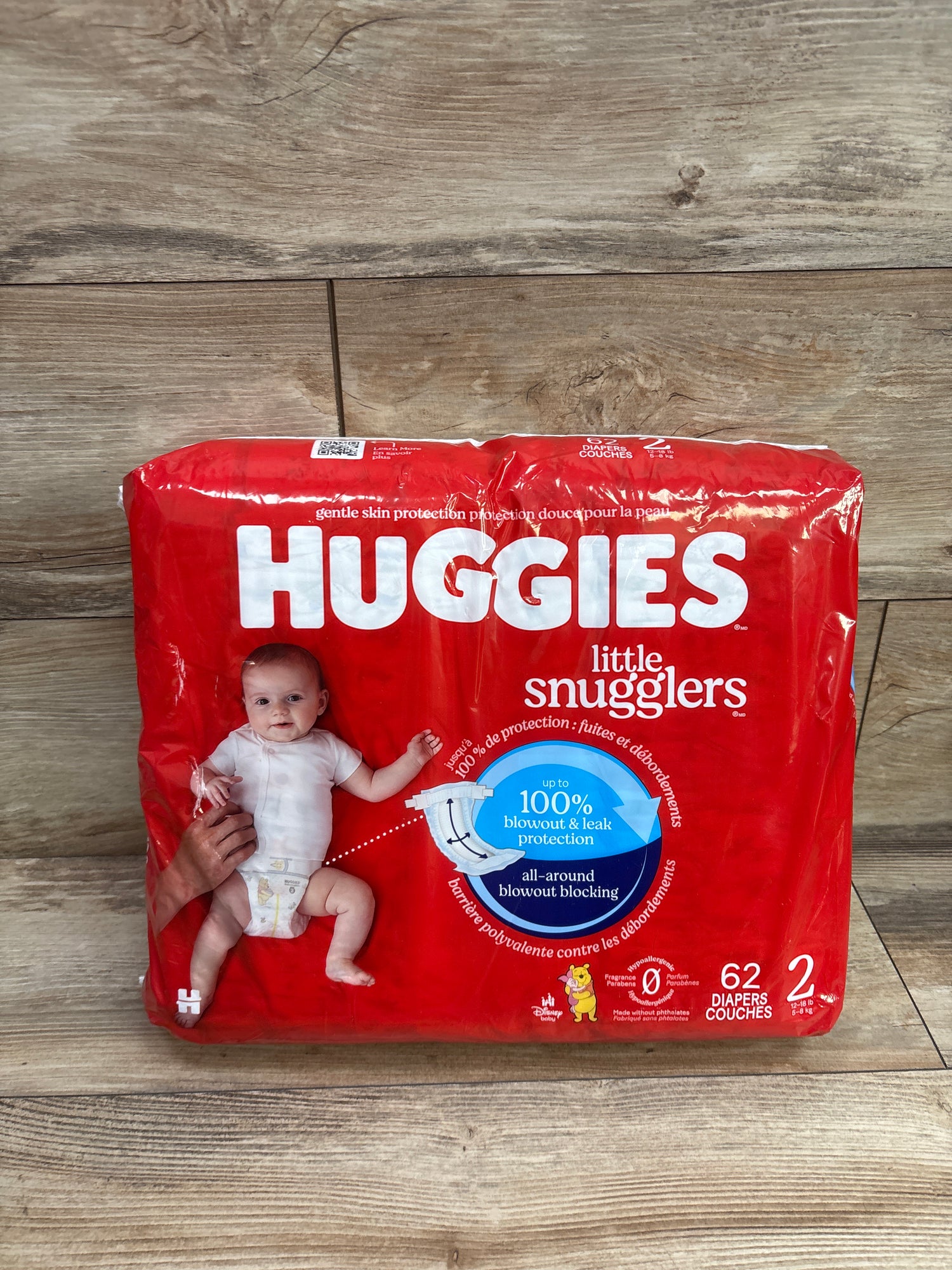 NEW Huggies Little Snugglers Diapers Size 2 62ct