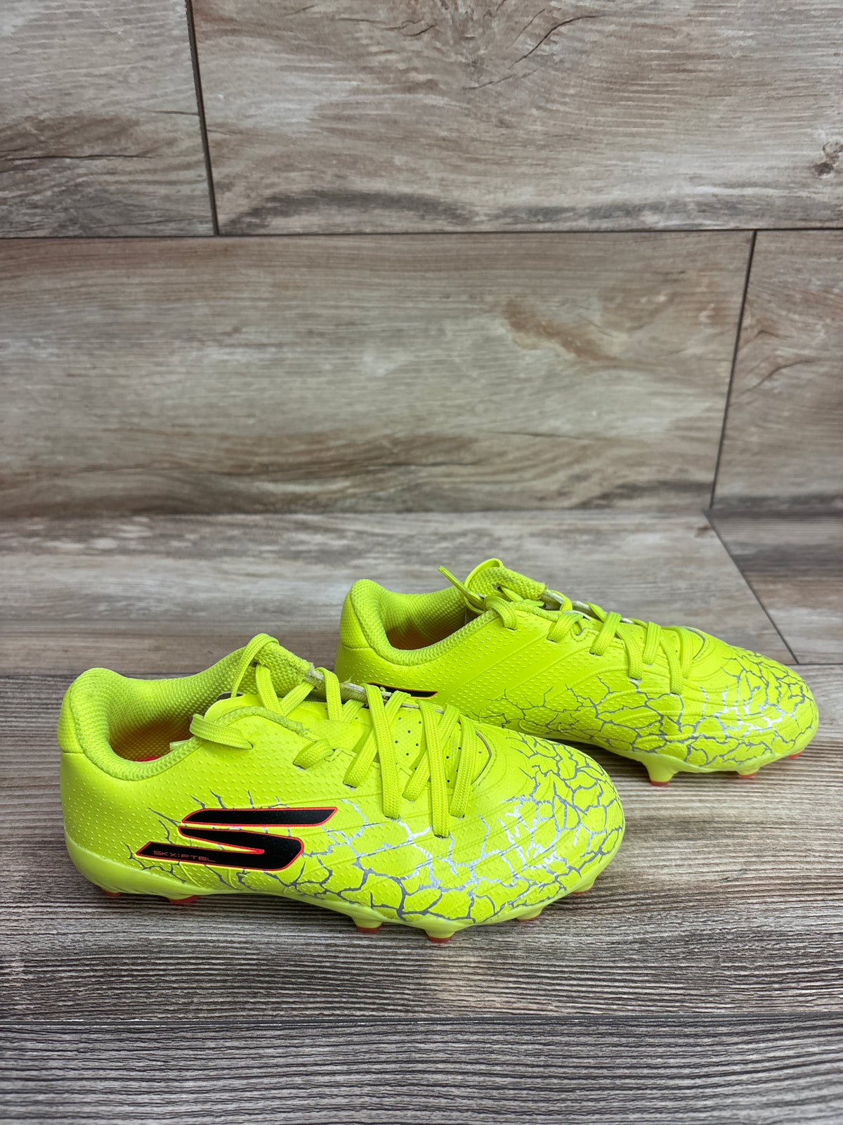 Skechers SKX 1.5 Junior FG Soccer Cleats Lime sz 13c