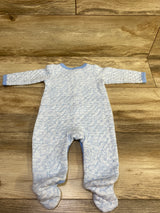 Little Beginnings Quilted Sleeper Blue sz 3-6m