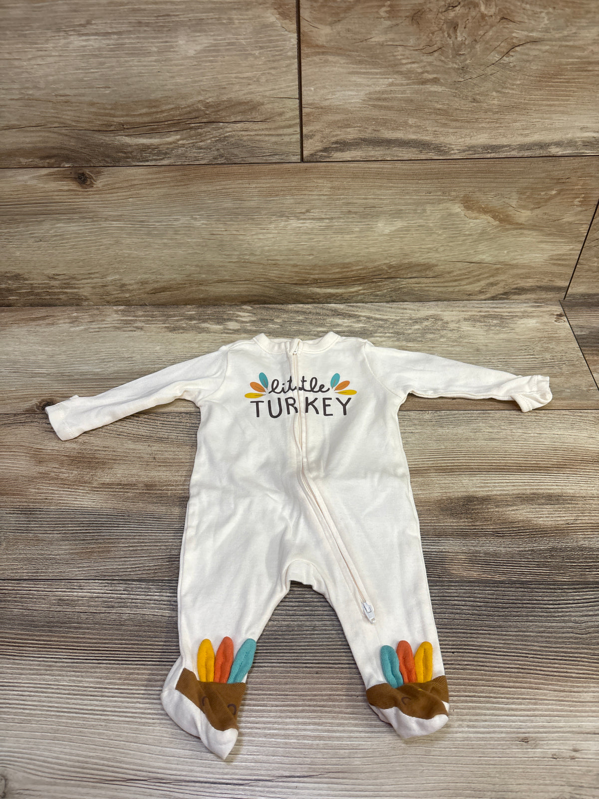 Old Navy Little Turkey Sleeper Ivory sz Newborn