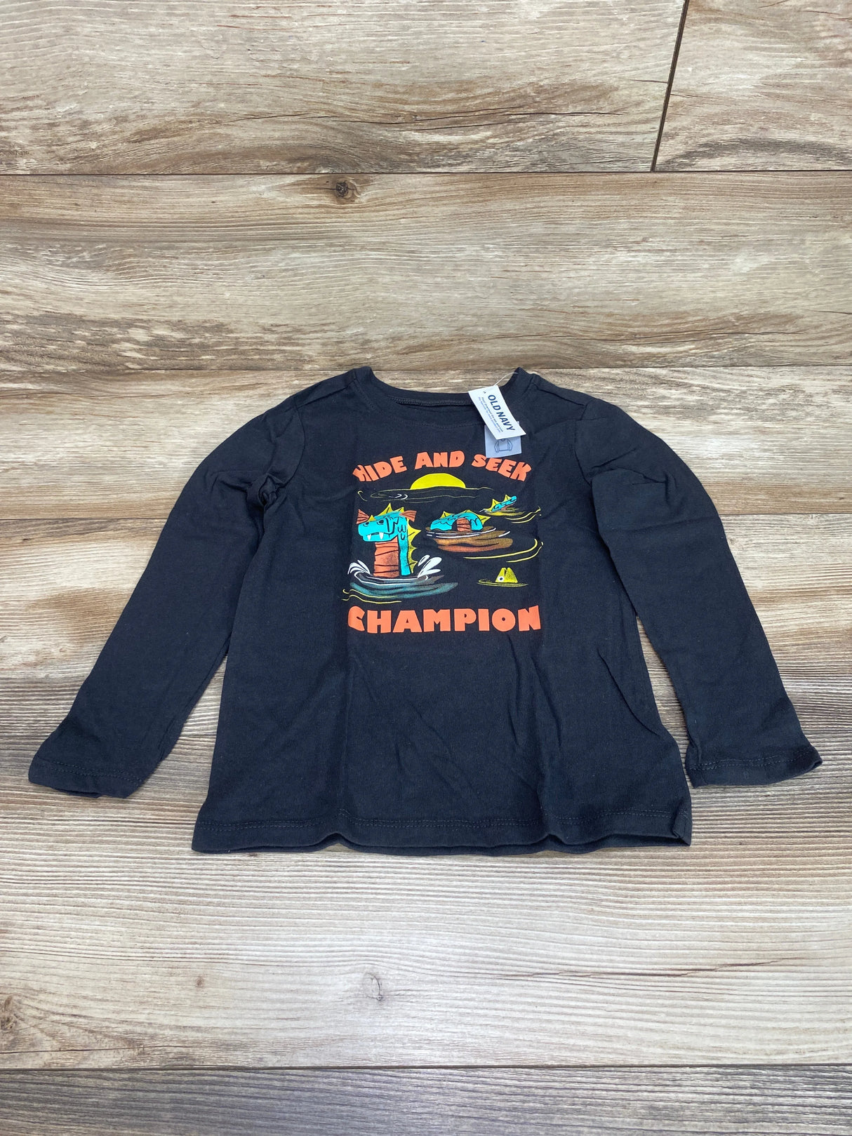 NEW Old Navy Hide And Seek Charcoal Champion Shirt sz 5T