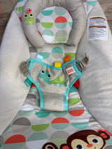 NEW Bright Starts Happy Safari Vibrating Baby Bouncer