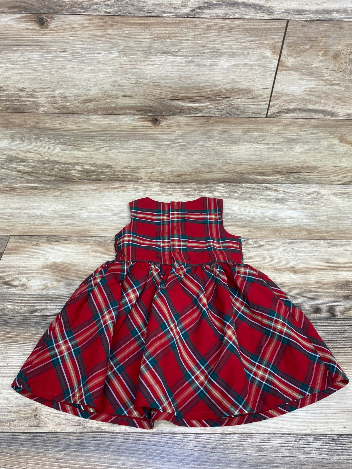 Carter's Sleeveless Plaid Dress Red sz 2T