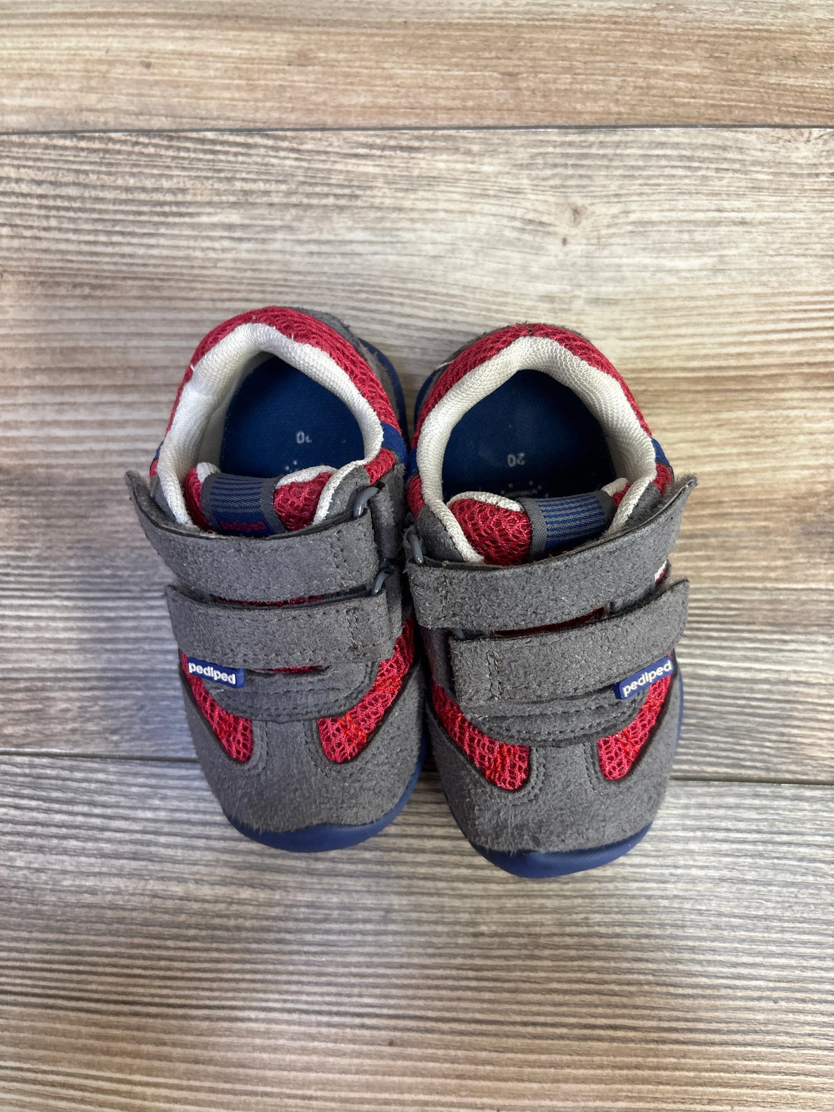 Pediped Gehrig Grip N Go Walking Sneakers Grey sz 4c