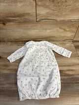 Little Me Floral Sleep Gown White sz 0-3m
