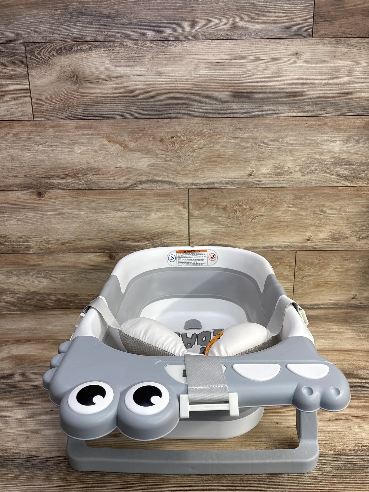 Tavlshero Foldable Baby Bath Tub w/ Thermometer Grey