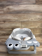 Tavlshero Foldable Baby Bath Tub w/ Thermometer Grey