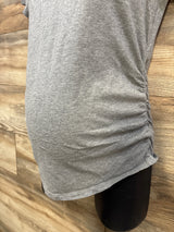Isabel Maternity Ruched Shirt Grey sz Small
