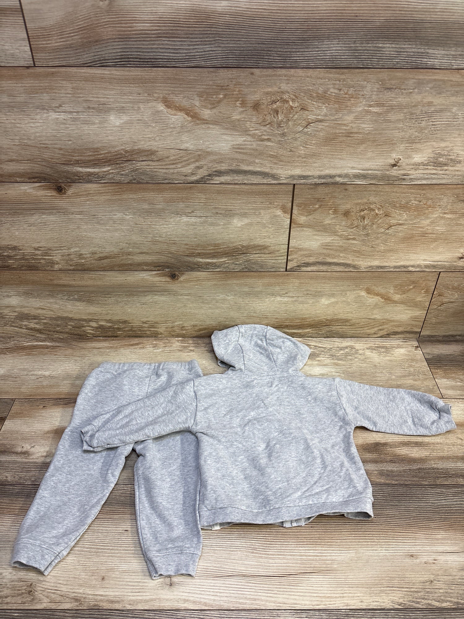 Little Planet 2pc Organic Full Zip Sweatshirt & Joggers Set Grey sz 18m