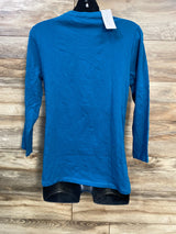 NEW Belly Moms Nursing Henley Shirt Blue sz Large