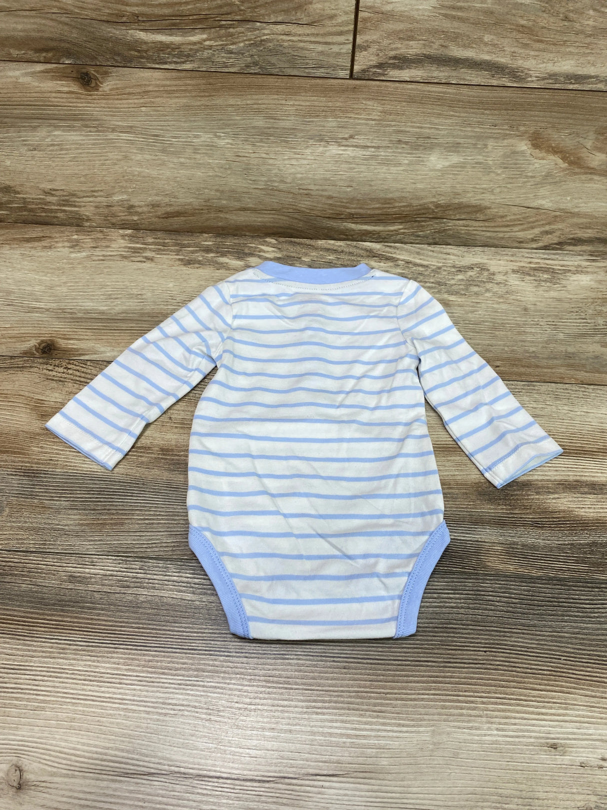 Cat & Jack Striped Henley Bodysuit White sz 3-6m