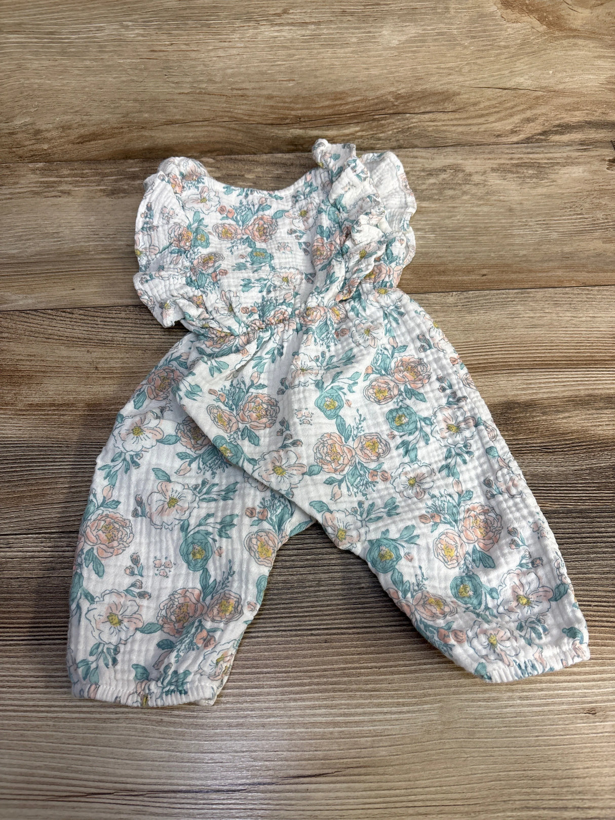 Catherine Malandrino Floral Romper White sz 3-6m