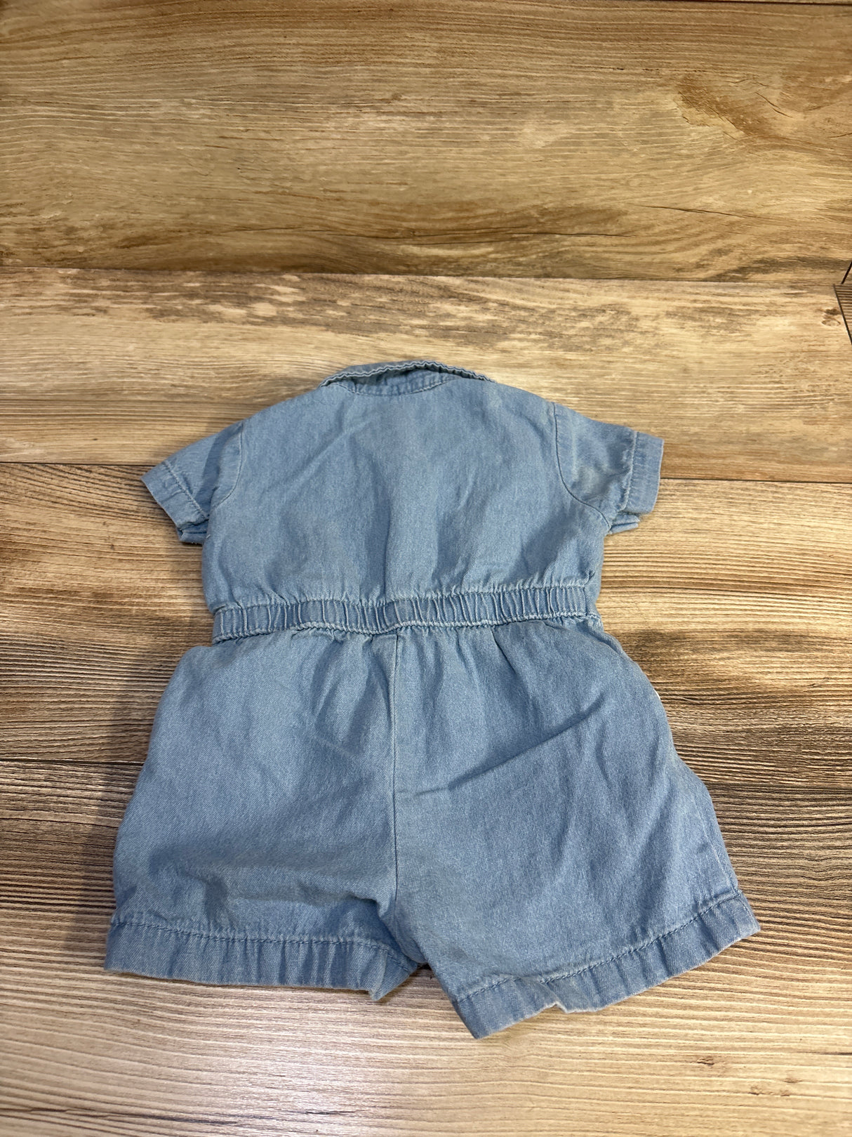 Little Lass Denim Shortie Romper Blue sz 3/6m