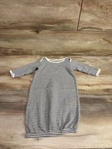 Touched By Nature Striped Sleep Gown Grey sz 0-6m