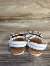 Annie Floral Sandals White sz 7c