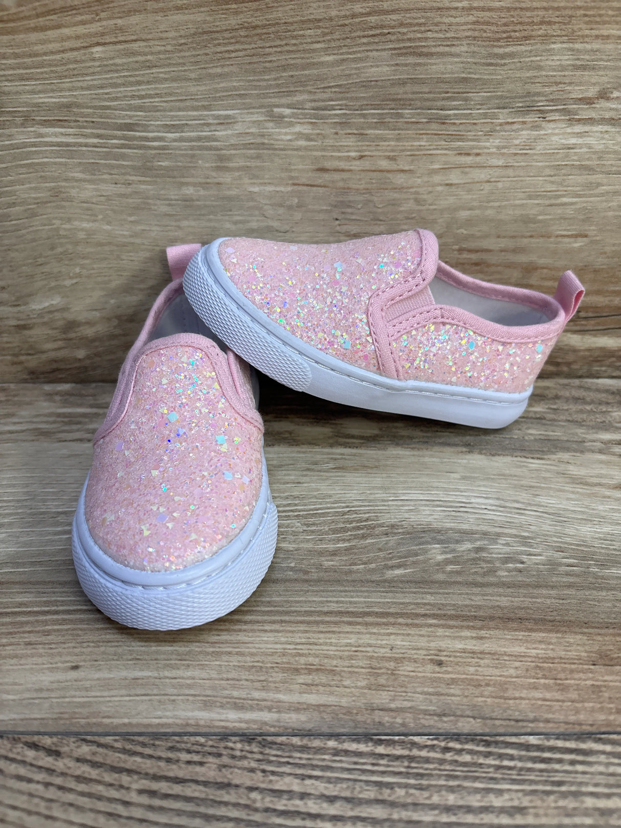 Cat & Jack Madigan Slip-On Sneakers Pink sz 6c - Me n Mommy To Be