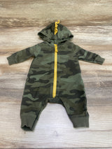 Carter's Hooded Camo Coverall Green sz Newborn