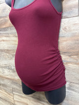 Old Navy Maternity Ribbed Tank Top Maroon sz XS