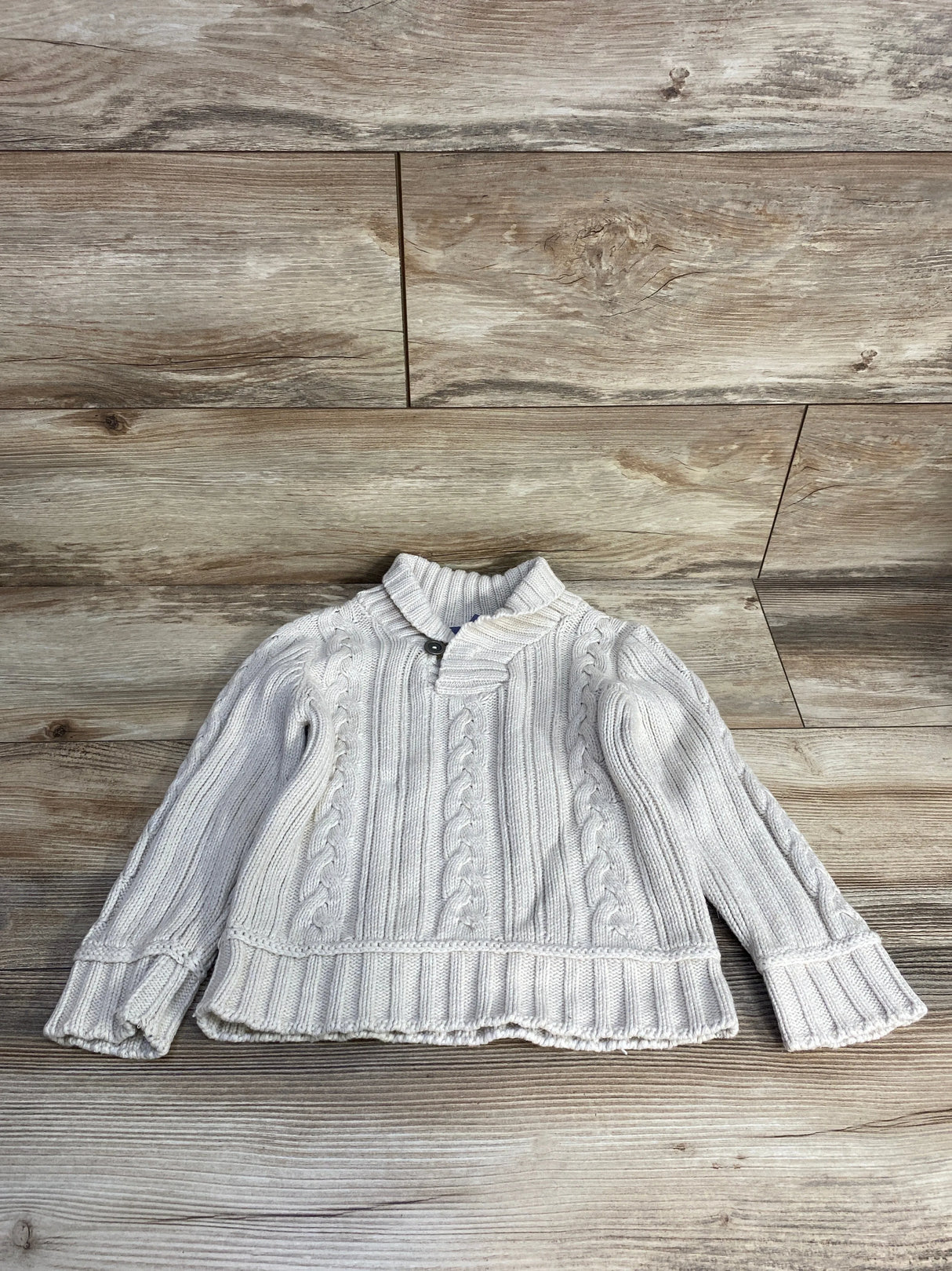 H&M Chunky Knit Sweater Taupe sz 3-4T
