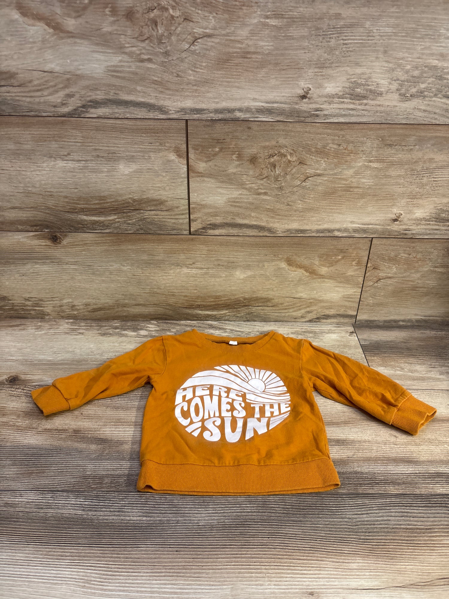 Here Comes The Sun Pullover Sweatshirt Orange sz 18-24m