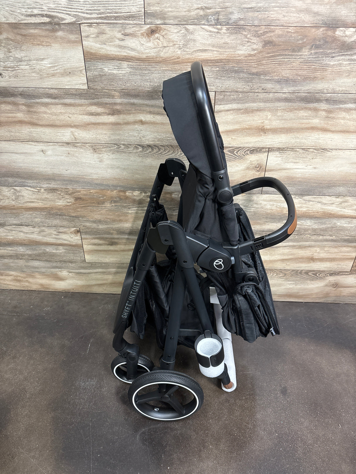 NEW Evenflo Shyft Intuiti Travel System with Revolve180 LiteMax NXT Car Seat-Black Shale