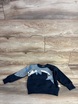 Kidsyayo Green Land Shark Sweatshirt Navy sz 3T