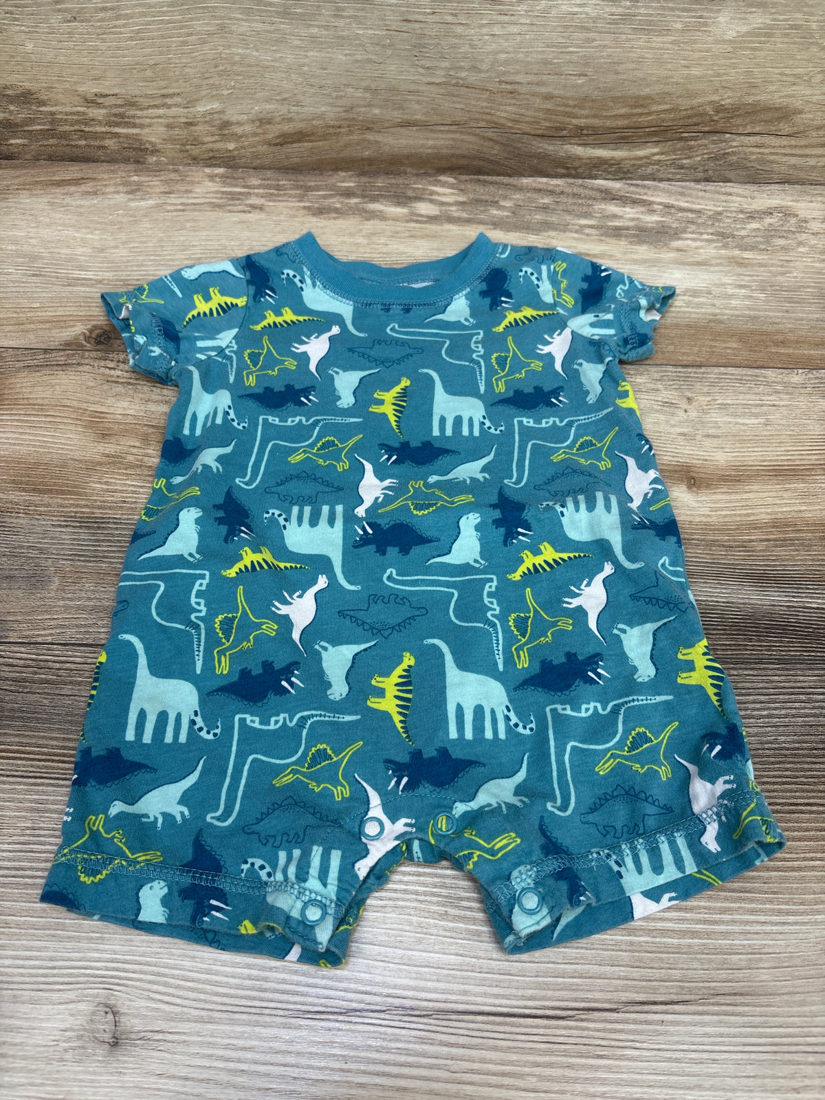 Carter's Dinosaur Shortie Romper Blue sz 9m