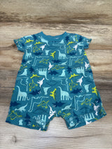 Carter's Dinosaur Shortie Romper Blue sz 9m