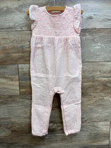 Carter's Embroidered Gauze Jumpsuit Pink sz 24m