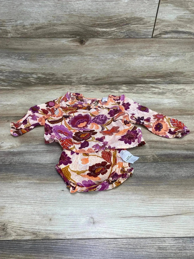 NEW Old Navy 2pc Floral Top & Bloomers Pink sz 6-12m - Me n Mommy To Be