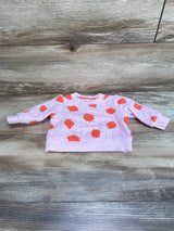 Cat & Jack Strawberry Print Sweatshirt Pink sz 0-3m