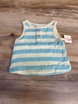 NEW Cat & Jack Striped Tank Top Blue sz 0-3m - Me n Mommy To Be