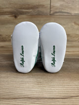 NEW Ralph Lauren Quilton Bear Gore Hi Crib Booties White sz 2c