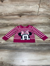 Baby Gap Disney Minnie Mouse Striped Sweater Pink sz 18-24m