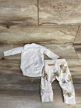 H&M 2pc Winnie The Pooh Bodysuit Set Taupe sz Newborn