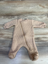 Pl Baby Textured Sleeper Tan sz Newborn