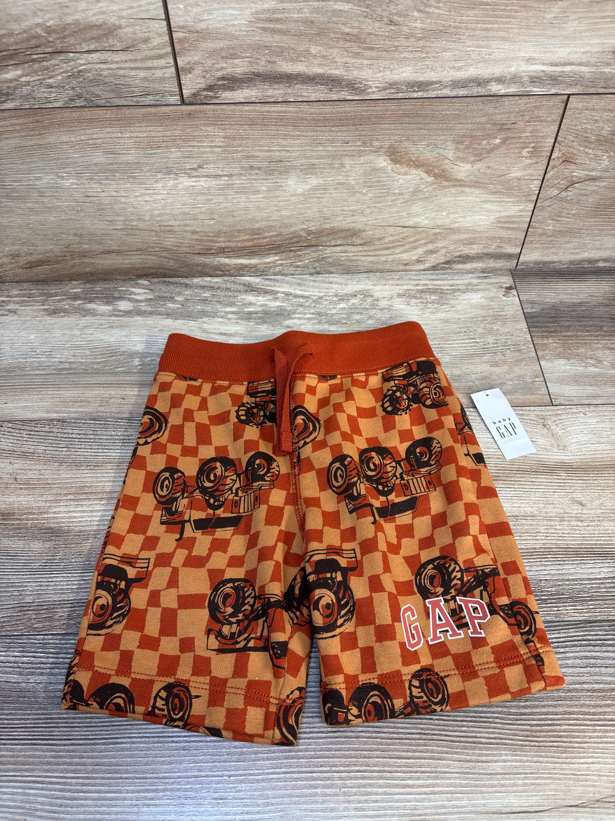 NEW Baby Gap Monster Truck Shorts Orange sz 4T